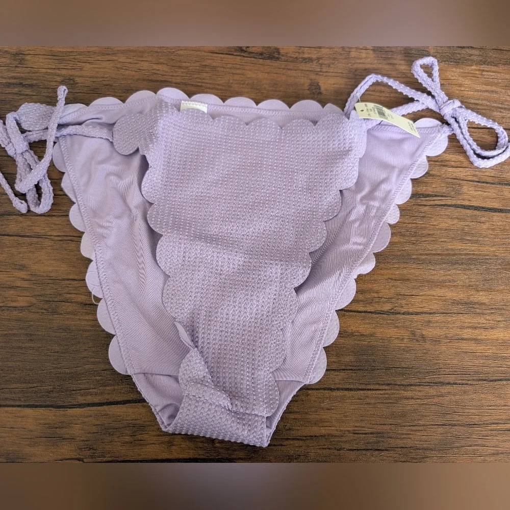Lavender Scalloped Bikini Bottom
